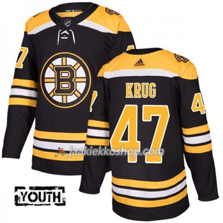 Lapsille NHL Boston Bruins Pelipaita Torey Krug 47 Adidas 2017-2018 Musta Authentic